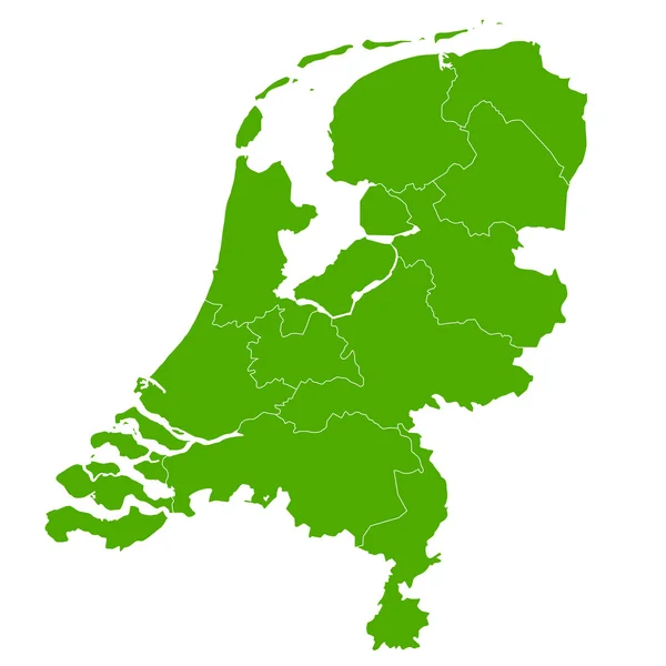 オランダ 地図国のアイコン — ストックベクタ
